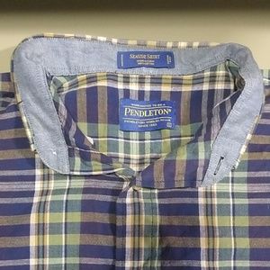 Pendleton seaside shirt size L short sleeve cotton